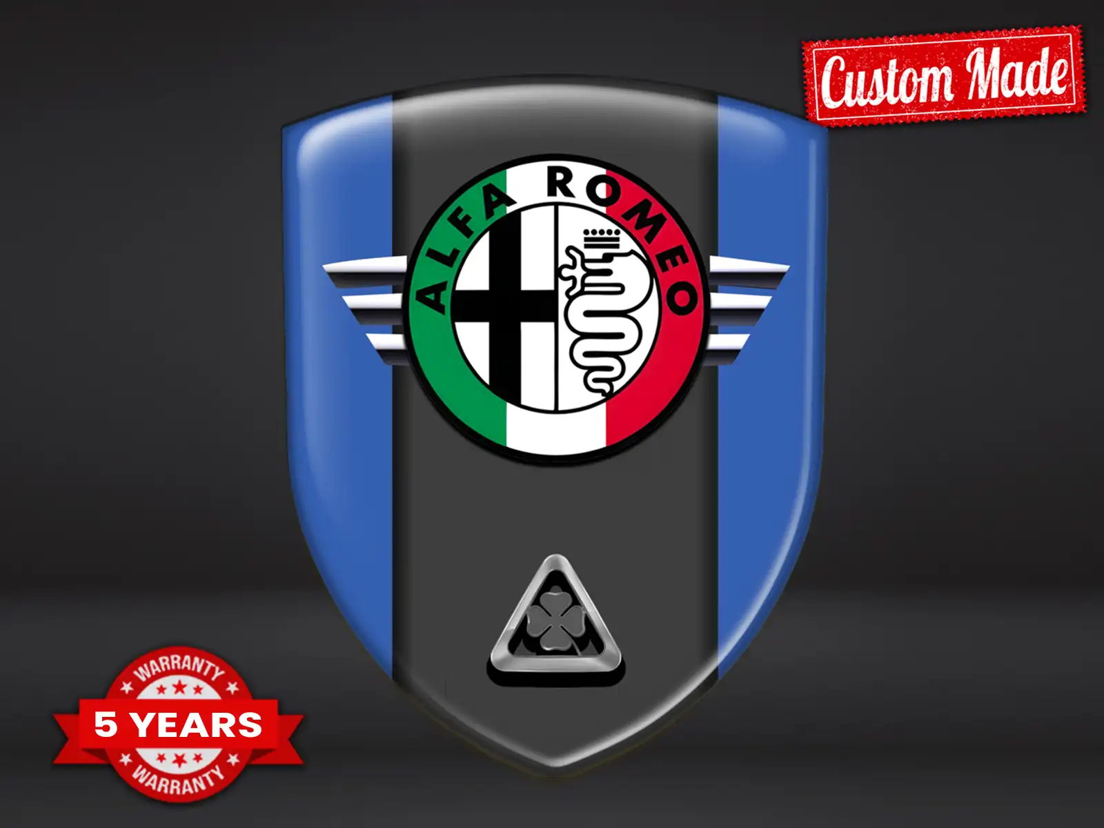 Alfa Romeo Doming Sticker Hochwertig Pro Anpassbar